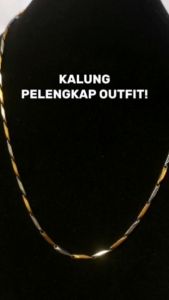 KALUNG TITANIUM PRIA MODEL PADI ANTI KARAT SEUMUR HIDUP