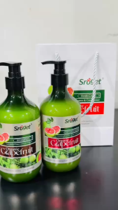 Bộ Dầu Gội Xả Tinh Chất Bưởi Sroget Organic Grapefruit 588ml - Giảm Gãy Rụng Tóc Kích Thích Mọc Tóc