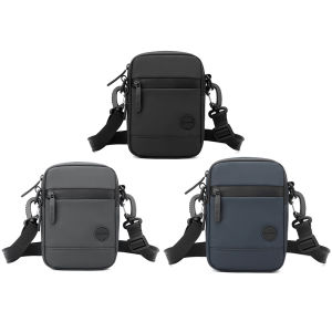 [Vodool]ไนลอนมินิ Messenger กระเป๋าสีทึบ Casual Satchel กระเป๋าปรับสายคล้องกระเป๋าโทรศัพท์สำหรับชายโทรศัพท์มือถือกระเป๋าสตางค์หนังสือเดินทาง
