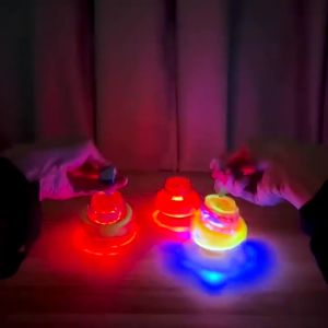 【ForeverBest】พร้อมส่ง ของเล่นลูกข่างหมุน ลูกข่างมีไฟLEDมีเสียงเพลง ลูกข่างเรืองแสง ของเล่นเด็กเสริมพัฒนาการ