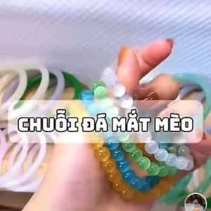 Vòng tay đá mắt mèo trắng Vạn An Group trang sức phong thủy mang đến may mắn bình an tài lộc