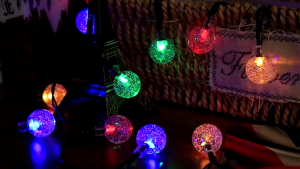 【COD/24H SHIP】30 LED Solar String Lights 6.5M | 8 Lighting Modes Crystal Ball Fairy Lights - Outdoor Waterproof Lamp for Garden Camping Porch Wedding Party Decor Auto-On/Off Saves Electricity Works During Power Outages【Tagalog】