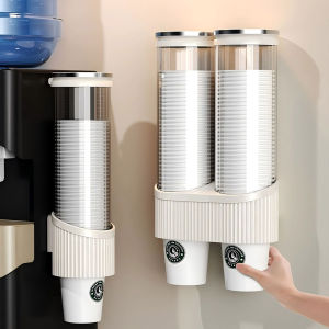 Giá Đỡ Cốc Dùng Một Lần Treo Tường Giá Đỡ Cốc Đôi & Cốc Giấy Cao Cấp Thanh Lưu Trữ Cốc Nước Cho Quầy