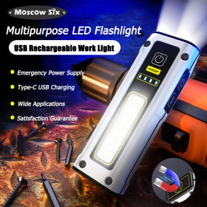 💥HOT💥Rechargeable XPG COB LED Flashlight 500LM Emergencys Flashlight Multipurpose Aluminum Alloy for Outdoor Camping Hiking Adventure