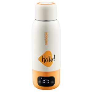 【 2 IN 1 With Storage Bag】【2025 Modong摩动】Global Universal Charging Wireless Boiling Water Heating Thermos Cup Thermostatic Water Cup Outdoor Travling Convenient Baby Milk Mixing Cup