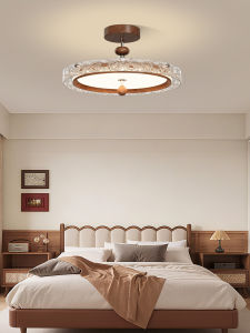 DGY | French Vintage High-Class Walnut Wood Wabi-sabi Style Bedroom Ceiling Light