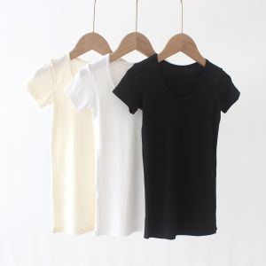 Girls & Boys Summer Clothing: V-Neck Short Sleeve T-Shirt & Heart Collar Dance Base Shirt