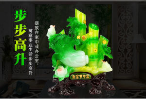 👍全城最低价 ！🔥开运开业送礼精选🔥高档精致吉祥如意招财家居风水摆件竹子摆件财富节节高- Feng Shui Ingot Yuan Bao 琉璃元宝👍 黄水晶元宝 彩色元宝  聚宝盆 摆设 送礼 yuanbao 元宝