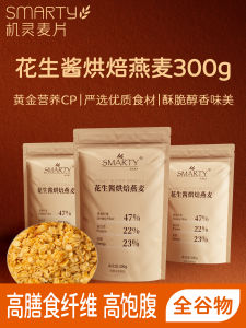 SmartY Peanut Butter Baked Oats Yogurt Bowl Meal Replacement High Protein Instant Cereal Grains Delicious And Nutritious