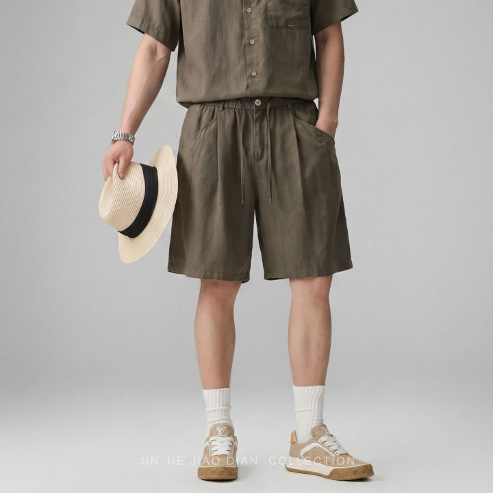 JINJIEJIAODIAN%20%7C%20Vintage%20Luxe%20Tencel%20Linen%20Leisure%20Sport%20Set%20Men%20-%20Image%206