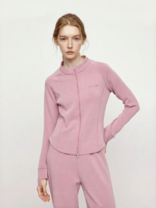 URLAZH | Fall New Patchwork Sleeve Rhinestone Fitted Short Sports Jacket