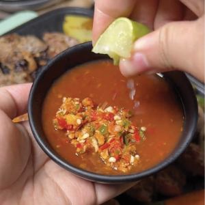 คุณนิด น้ำจิ้มสูตรดั้งเดิม ย่างเกาหลี น้ำจิ้มแจ่วฮ้อน สูตรปลาร้าแซ่บ (3 ขวด)