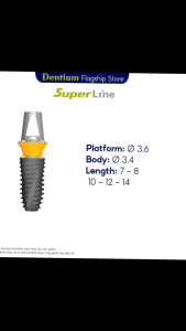 Trụ Implant Dentium SuperLine Hàn Quốc Ø3.6mm - Dành Cho Nha Khoa