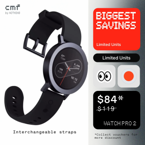 CMF Watch Pro 2 | Interchangeable Bezel | 11-Day | 100+ Watch Faces | 120 Sports Mode | AMOLED | GPS