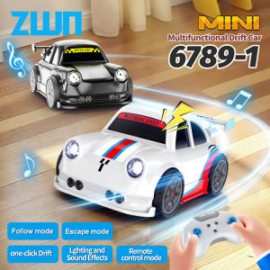 ZWN Mini Induction Drift RC Cars with Light and Music Sensor-Remote Control Multifunctional Racing Toys Model Best Gift for Kids