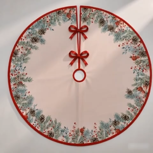 Christmas Tree Skirt Floor Carpet Mat Xmas Tree Base Cover Home Party New Year Christmas Decoration
