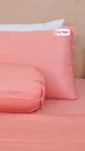 Vỏ gối Nằm Lụa Tencel Lyocell Chavina Bedding Size 50x70cm cao cấp màu trơn bao gối nằm nếp gập không khoá khéo