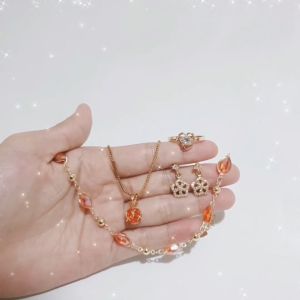 SET PERHIASAN WANITA AKSESORIS FAHION ANTI ALERGI 4 IN 1/SET-760/SET-775