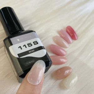 Moriiee Bottled Color Plastic Skin Beauty 115~122S Semi-Transparent Flesh Colored Japanese Nail Art Led Nail Phototherapy