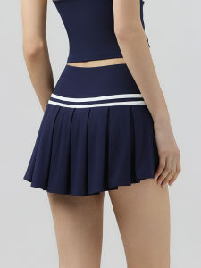 Anti-peek Mini Striped Short Skirt