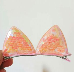 2Pcs/Set Jepit Rambut Anak Motif Telinga Kucing Blink Gaya Korea