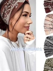 Twisted Wide Headbands For Women Extra Large Turban Workout Headband Fashion Yoga Hair Bands Boho Twisted Thick Hair Accessories