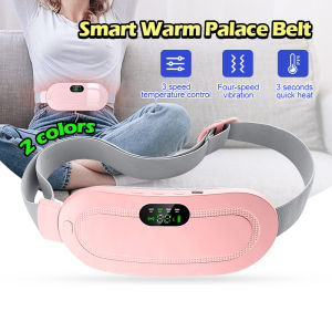 Women Menstrual Heating Pad Smart Warm Uterus Belt Relieve Menstrual Pain Abdominal Heating Massage Warm Palace Belt Rechargeable Electric Heating Uterus Acupoints Massage The Waist for Mom Girl friend Lady Best Gift