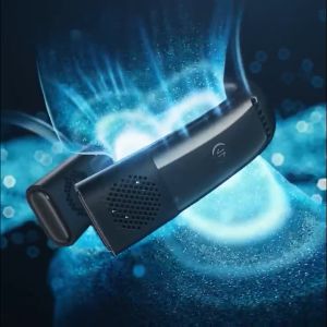 TORRAS COOLIFY 2S Neck Air Conditioner  Coolify 2 Upgrade version Cool Down 30°F in 1S Strong Wind Portable Neck Fan Neck Cooler and Heater Personal Neck Fan 3-Speed App Control Rechargeable  Black