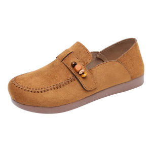 MOSHU | Retro Comfort Soft Sole Easy On Loafers