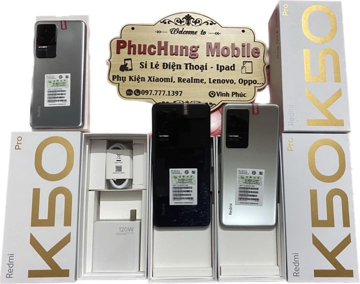 Điện thoại Xiaomi K50 pro, Dimensity 9000, Pin 5.000 mAh, sạc nhanh 120W