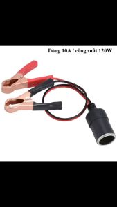 Đầu Kẹp Ắc Quy Sang Tẩu Cái Oto 12V-24V 120W Dùng Để Bơm Lốp Oto (Loại Tốt)