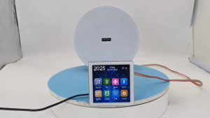 Smart Home Theater Background Music System Mini Wall Amplifier Touch Screen Bluetooth Amplifier with 6 inch stereo Ceiling speaker kit