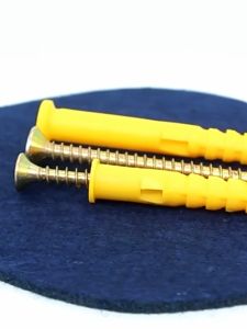 50 ชิ้นต่อถุง พุกพลาสติก + สกรูเกลียวปล่อย ปุ๊กพลาสติก ใช้กับผนังปูน เหนียว ไม่แตกง่าย