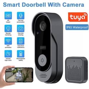 Tuya Doorbell Camera Wireless Bundle Doorbell Smart Home WIFI HD Outdoor Door Bell Camera Security Video Intercom Night Vision