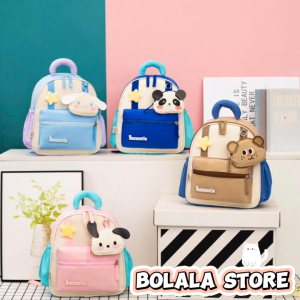 Balo đi học cho bé trai mẫu giáo móc treo hình thú ngộ nghĩnh Cặp trẻ em 2-6T màu sắc thời trang mới BOLALA STORE BA046