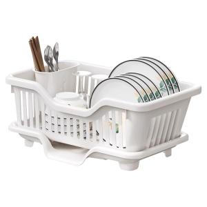 OUHUAGUAN | Drainage Dish Rack Single Layer Small Kitchen Storage
