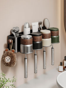 ERMO | Antique Style Wall-Mounted No-Drill Bathroom Toothbrush Holder