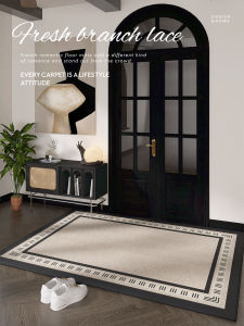 American Style Entrance Door Mat Customizable Indoor Rug Retro Home Carpet Dustproof Wear-resistant Machine Washable