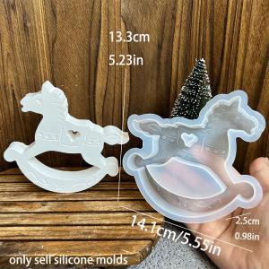 Santa Claus Candlestick Silicone Mold DIY Cute Dwarfs Candle Cup Gypsum Molds Elk Trojan Angel Resin Home Christmas Decor Tools