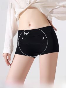 MiiOW | Pure Cotton Ice Silk Safety Pants Womens Short Skirt Underwear Anti-Bacterial Seamless Large Size Four Corner Briefs