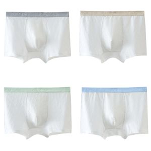 Miiow | Antibacterial Boys Underwear Childrens Boxer Shorts Catman Teenage Development Period High School Students Comfortable Cotton Lycra Blend