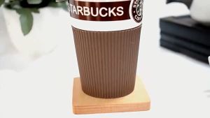 Wooden Coaster Quality Welnut Made Retro Insulation Cup Mat Household Square Round Thick Quality Coaster