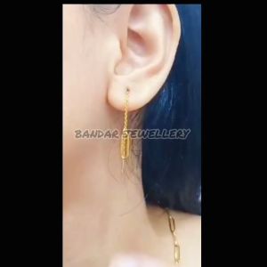 SET PERHIASAN TITANIUM KALUNG PAPERCLIP ANTI LUNTUR & ANTI KARAT (COD)