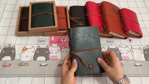 Retro Refillable PU Leather Notebook: A7 Loose-Leaf Notepad & Thick Kraft Blank Binder