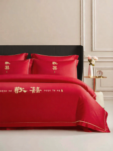 Boyang Home Textile | New Spring Summer Wedding Chinese Style Bed Set