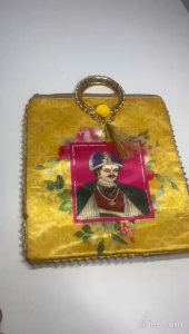 Handcrafted Traditional Cow Print Gift Bag | Eco-Friendly Choice for Weddings Parties & Festivals | Perfect for Festive Gifting (Pack of 1 Pc)