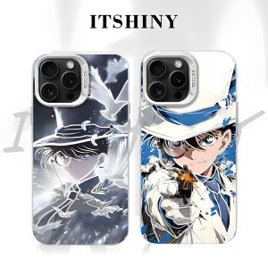 2D Anime Style Mobile Phone Case Blue Splashed Color Kidd Compatible with  16 16Plus 16Pro 16Promax Xiaomi Huawei And More