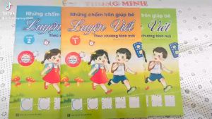 Sách - Bộ 3 cuốn những chấm tròn giúp bé luyện viết - Theo chương trình mới - Quét QR học cách viết