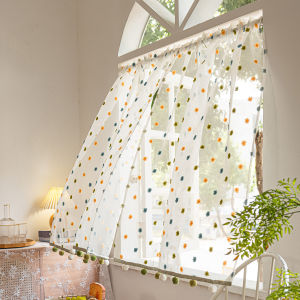 Meirenpeizi | Cream-style French no-drill blackout curtain