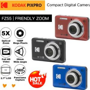 Kodak PIXPRO FZ55 Digital Camera | 16MP Sensor | 1080p Full HD | Wide Angle Lens | Optical Zoom